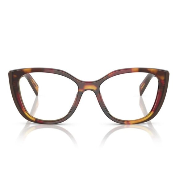NEW PRADA HAVANA RED EYEGLASSES PRADA - Picture 2 of 3